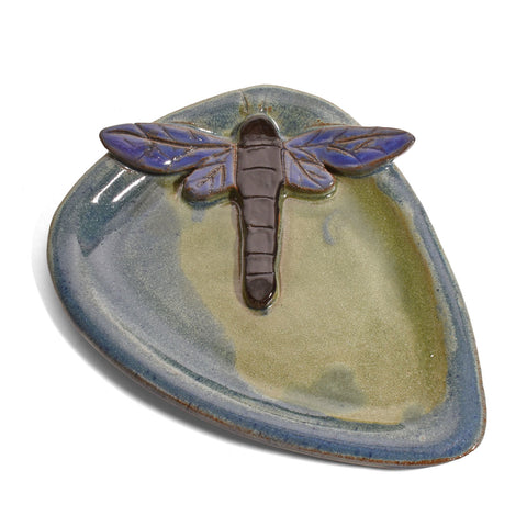 MudWorks Pottery Dragonfly Spoon Rest, Handmade in the USA