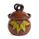 MudWorks Pottery Sunflower Garlic Keeper
