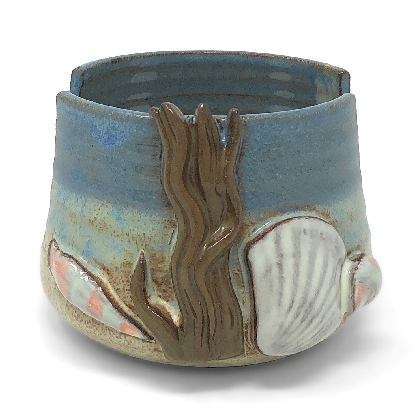 MudWorks Pottery Beach Scene Sponge Holder