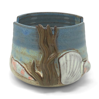 MudWorks Pottery Beach Scene Sponge Holder