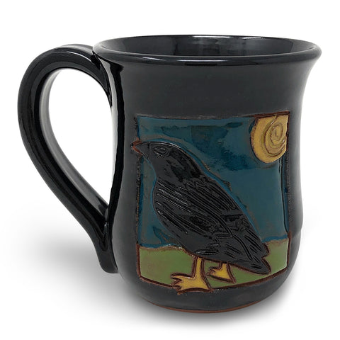 MudWorks Pottery Special Edition Raven Mug