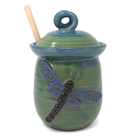 MudWorks Pottery Dragonfly Honeypot