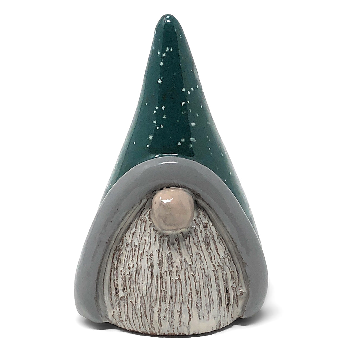 MudWorks Pottery Gnome Ring Holder, Speckled Jade