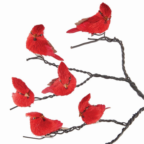 Napa Home & Garden Sisal Cardinal Ornaments, Set of 6