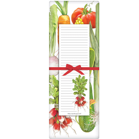 Mary Lake-Thompson Garden Veggies Flour Sack Towel with Notepad Gift Set