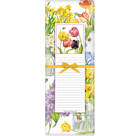 Mary Lake-Thompson Tulip Garden Flour Sack Towel with Notepad Gift Set