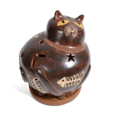 Nicaraguan Pottery Fat Cat Candle Shade
