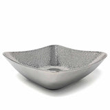 Pampa Bay Hammered Titanium-Plated Porcelain 8.25-inch Square Bowl
