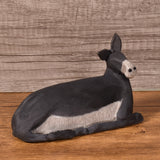 PotTerre Raku Pottery 6-inch Donkey Nativity Figurine, Handmade in The USA