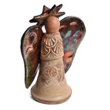 PotTerre Raku Pottery Angel Figurine, Small