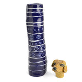 Red Cat Ceramics Pet Memorial, Golden Retriever with Blue Urn - The Barrington Garage