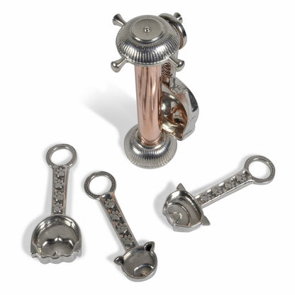 Good Dog American Handmade 5-Piece Measuring Spoon Set with Stand by Roosfoos