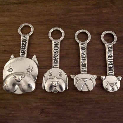 Good Dog American Handmade 5-Piece Measuring Spoon Set with Stand by Roosfoos