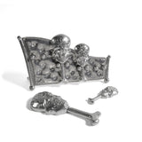 Roosfoos Pewter Calavera Measuring Spoons with Stand - The Barrington Garage