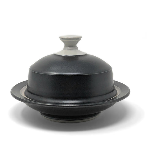 Royce Yoder Pottery Cheese Dome, Black