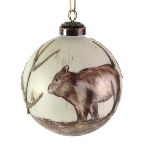 Sage & Co. 4" Glass Bear Ornament - The Barrington Garage