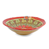 Laurie Pollpeter Eskenazi Daisy in Red 11.5-inch Bowl - The Barrington Garage