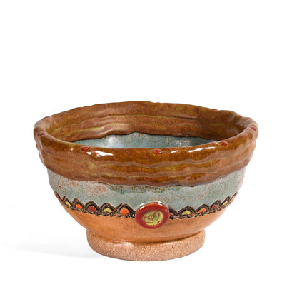 Gertie's Garter 5-1/2" Round Bowl by Laurie Pollpeter Eskenazi