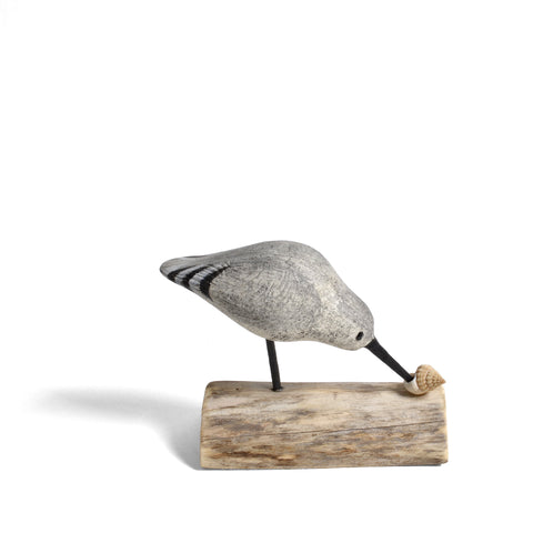 The Painted Bird by Richard Morgan Small Wooden Sandpiper Figurine
