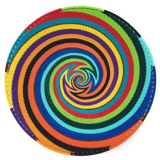 Fair Trade Zulu Telephone Wire 12-inch Platter Basket, African Spirit