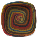 African Fair Trade Zulu Telephone Wire 6.5-inch Square Bowl, Painted Desert