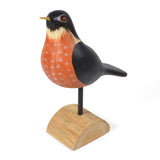 The Painted Bird by Richard Morgan Carved Robin Figurine
