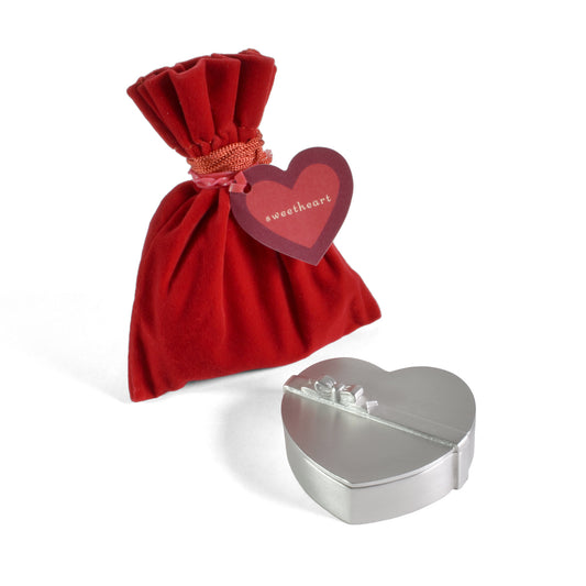 Vilmain Sweet Heart Pewter Treasure Box - The Barrington Garage